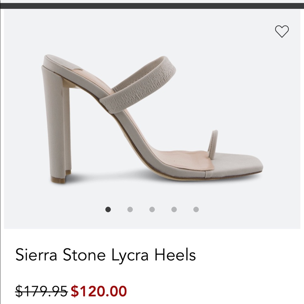 Sierra Stone Lycra Heels
